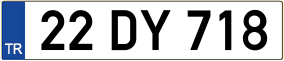 Truck License Plate